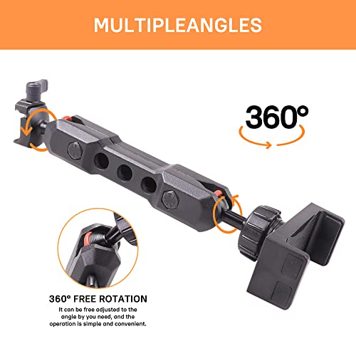 JHD-TOGO Phone & GoPro Holder-Slide Rail, Compatible with iPhone, Adjustable, Aluminum Alloy + ABS Material, Easy Installation - Image 3