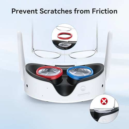AMVR Glasses Spacer Compatible with Oculus Quest 3S/Quest 2/Rift S Accessories, Soft Silicone Anti-Scratch Ring, Protect VR Lens and Prescription Glasses from scratchings（Not Compatible with Quest 3） - Image 3