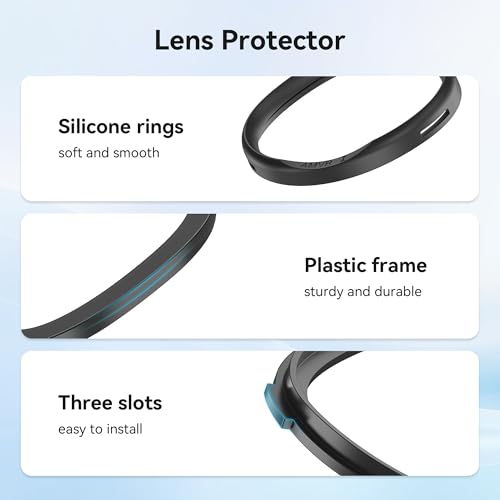 AMVR Glasses Spacer Compatible with Oculus Quest 3S/Quest 2/Rift S Accessories, Soft Silicone Anti-Scratch Ring, Protect VR Lens and Prescription Glasses from scratchings（Not Compatible with Quest 3） - Image 4