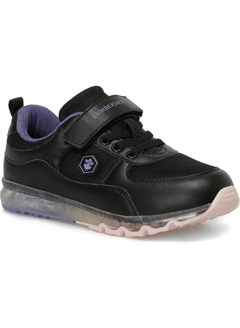 LUMBERJACK Cap Mesh 3fx Black-Lilac Girls Sneakers