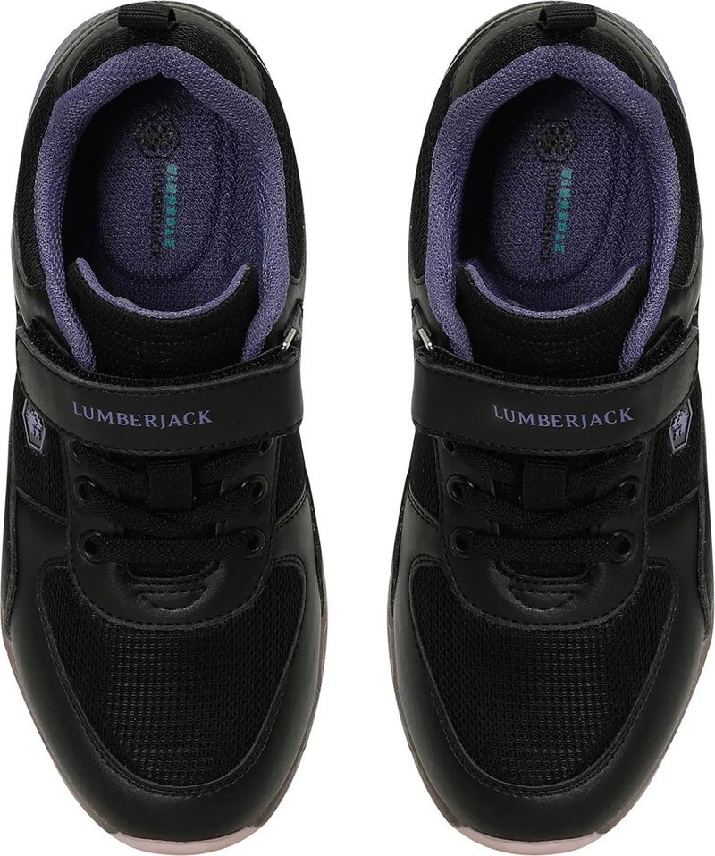 LUMBERJACK Cap Mesh 3fx Black-Lilac Girls Sneakers  - Image 4