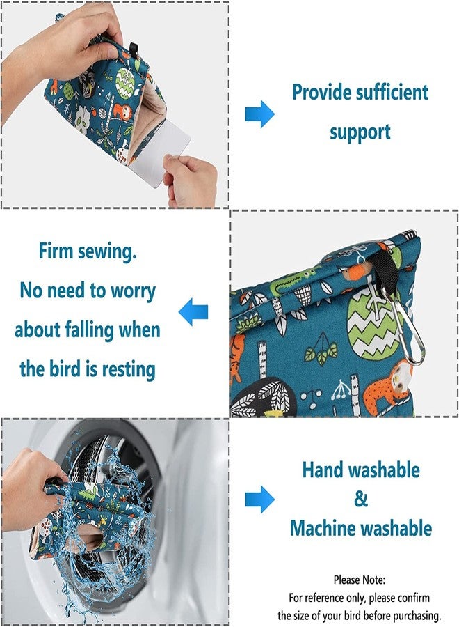 PETANGEL Winter Warm Bird Nest House Hanging Hammock Velvet Shed Hut Finch Cage Plush Fluffy Birds Hideaway Sleeping Bed for Hamster Parrot Parakeet Cockatiels Budgies Cockatoo Lovebird (Size: S) - Image 5