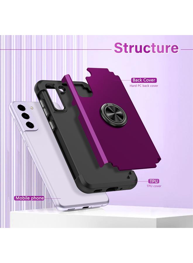 اس-توب جراب لهاتف Samsung Galaxy S21 FE 5G L2 مع حامل حلقي دوار مغناطيسي - Image 2