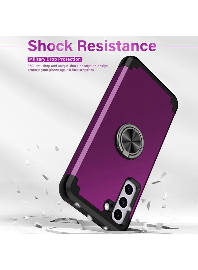 اس-توب جراب لهاتف Samsung Galaxy S21 FE 5G L2 مع حامل حلقي دوار مغناطيسي - Image 5