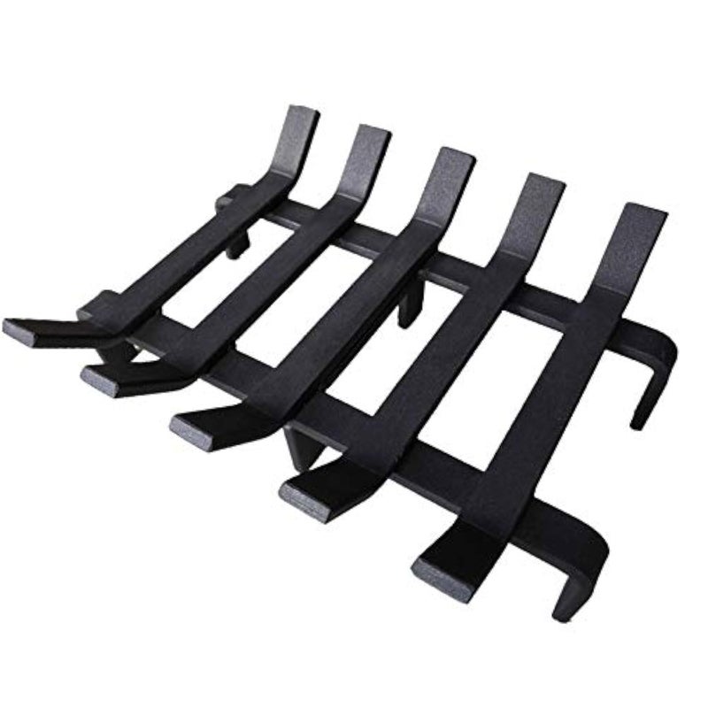 Hi Flame Fireplace Log Grate Heavy Duty Solid Steel Fire Place Wood Stove Firewood Holder 13 x 10 x 4 Inch 
