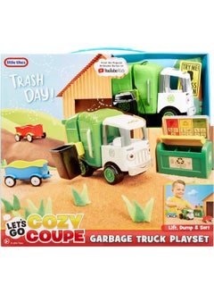 MGA Entertainment Little Tikes Let's Go Cozy Coupe Garbage Truck Playset  - Image 5