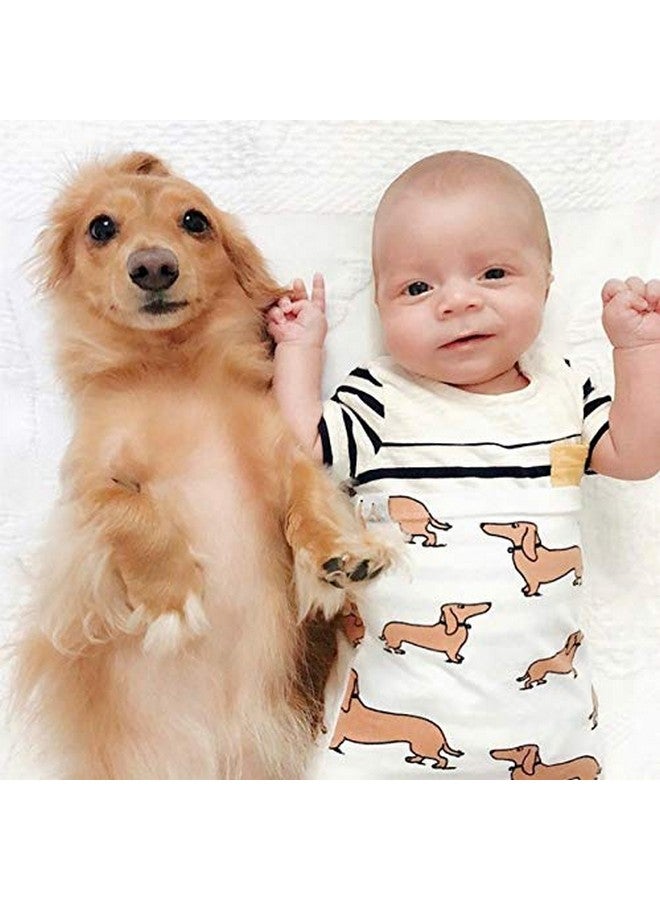 Culclendy Doxie Swaddle Sack for Newborn, Dachshund Cocoon, Weiner Dog Swaddle with Headband, Boy Sleep Sack, Baby Boy Cocoon Swaddle, Cocoon Sack, Newborn Hospital Photos - Image 4