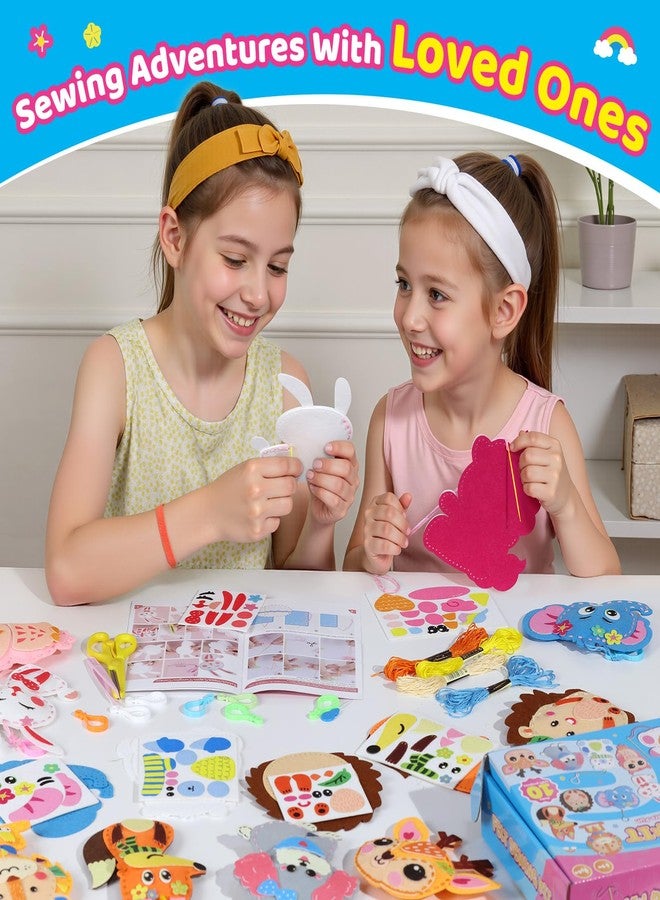 Funtopia Sewing Kit for Kids, 10 Easy DIY Projects of Stuffed Animal with Guiding Book, Beginners Sewing Toys and Birthday Gift for Girls Boys, Felt Arts and Crafts for Kids Ages 5-8 8-12 - Image 4