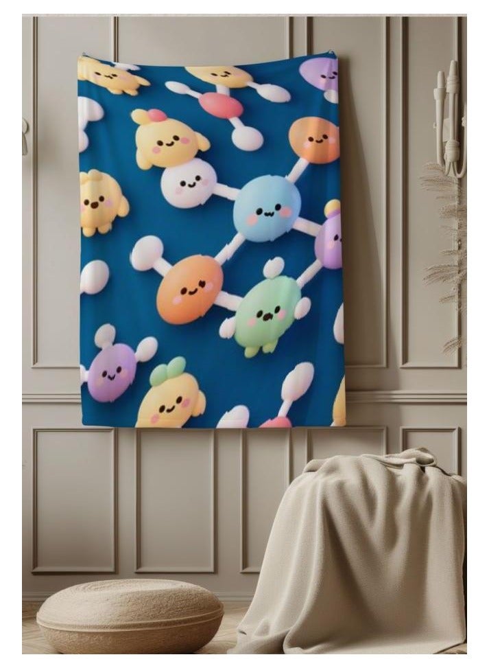 عام بطانية رقيقة من الفانيلا (دافئة ومريحة، ومناسبة للنوم واستخدام الألعاب وإزالة الغبار ومقاومة للرمل) 150 سم * 200 سم - 101 - Image 4