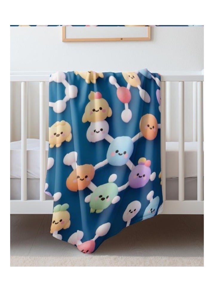 عام بطانية رقيقة من الفانيلا (دافئة ومريحة، ومناسبة للنوم واستخدام الألعاب وإزالة الغبار ومقاومة للرمل) 150 سم * 200 سم - 101 - Image 5