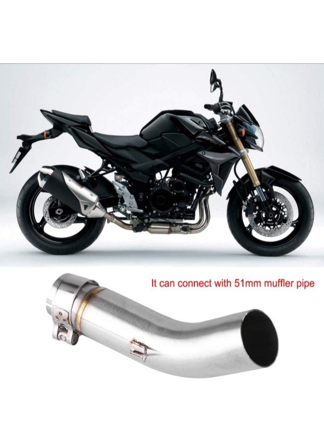 klarako Motorcycle Exhaust Middle Pipe Link Connect for GSR750 20112015 (Approx 51mm/2.01")