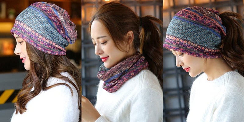 Qunson 3 Pack Womens Baggy Slouchy Beanie Chemo Hat Cap Cancer Headwear - Image 4