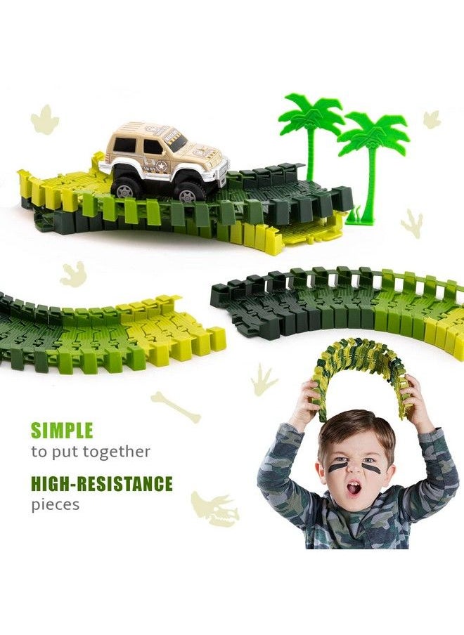Dinosaur Glow In The Dark Race Train Track Toy For Boys & Girls Ages 3, 4, 5, 6, And 7, Let Your Kidsimagination Bring Dino Journey Adventure To Life (159 Pcs) Dinomaniacs By Jitterygit  - Image 5
