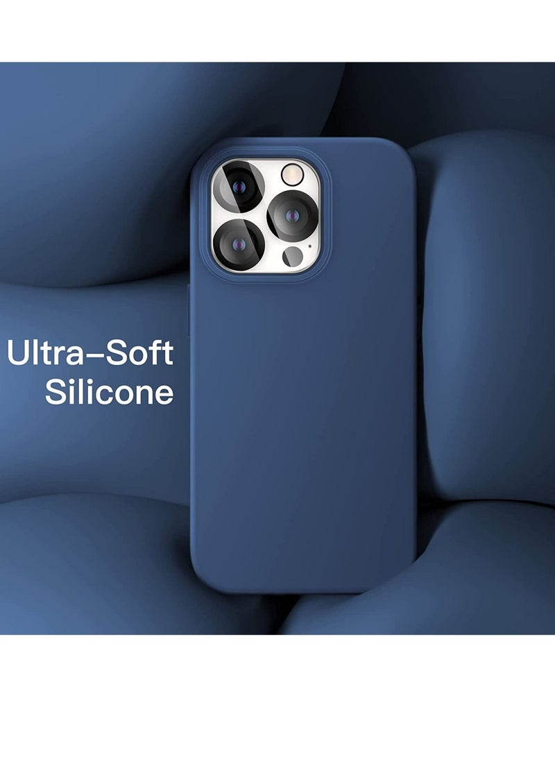 3 in 1 Silicone Case for iPhone 14 Pro Max 6.7-Inch, with 2-Pack Screen Protector and 2-Pack Camera Lens Protector, Full Coverage Tempered Glass Film - Image 4