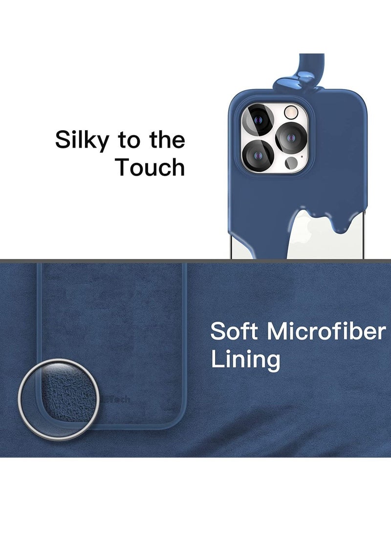 3 in 1 Silicone Case for iPhone 14 Pro Max 6.7-Inch, with 2-Pack Screen Protector and 2-Pack Camera Lens Protector, Full Coverage Tempered Glass Film - Image 5