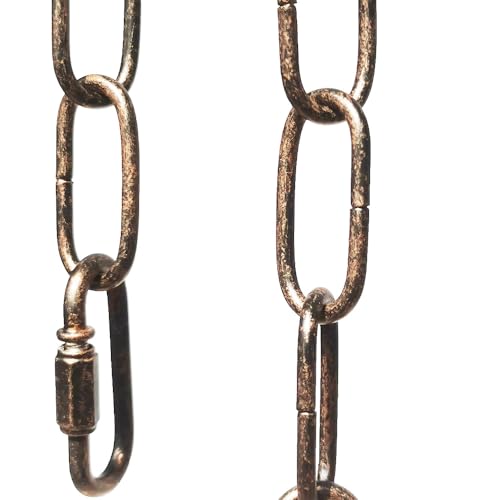 CUFEAL 6ft Aged Bronze Finish Lighting Chain Industrial Style Deco Chain 3mm - Image 1