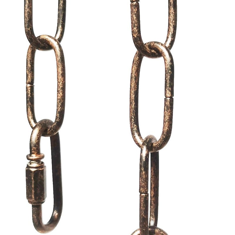 CUFEAL 6ft Aged Bronze Finish Lighting Chain Industrial Style Deco Chain 3mm - Image 2