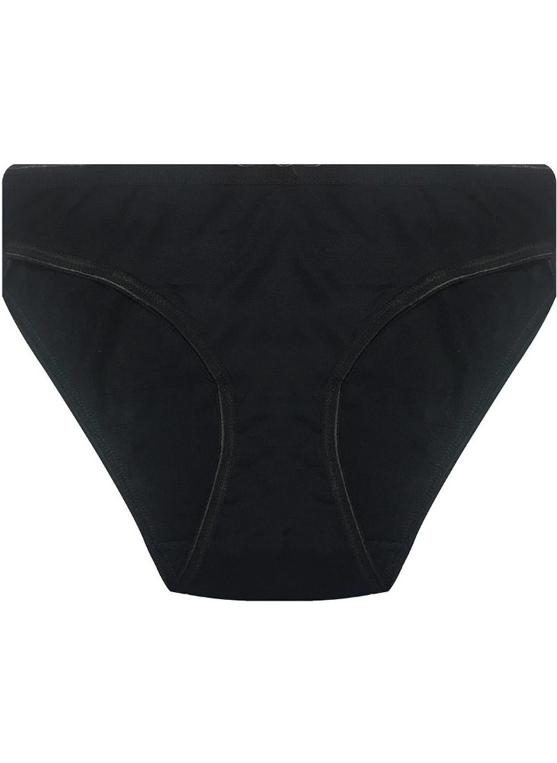 Papatya - Daisy 3 Pieces Black Color Non-Trace Slip Panties - Image 1