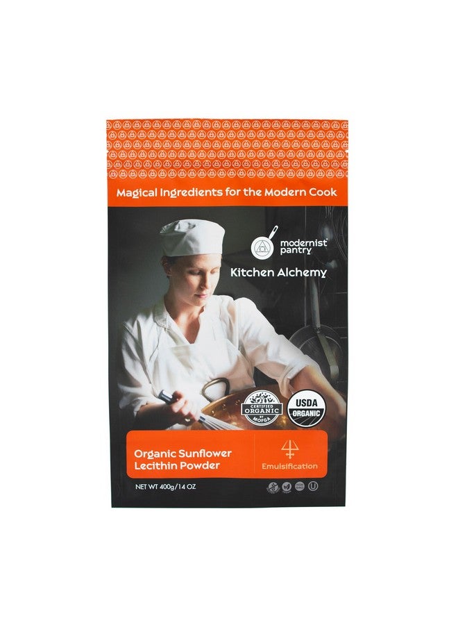 Modernist Pantry Organic Sunflower Lecithin Powder Gluten-Free Vegan OU Kosher Certified - 400g/14oz - Image 1