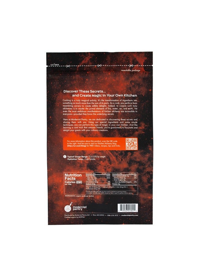 Modernist Pantry Organic Sunflower Lecithin Powder Gluten-Free Vegan OU Kosher Certified - 400g/14oz - Image 3