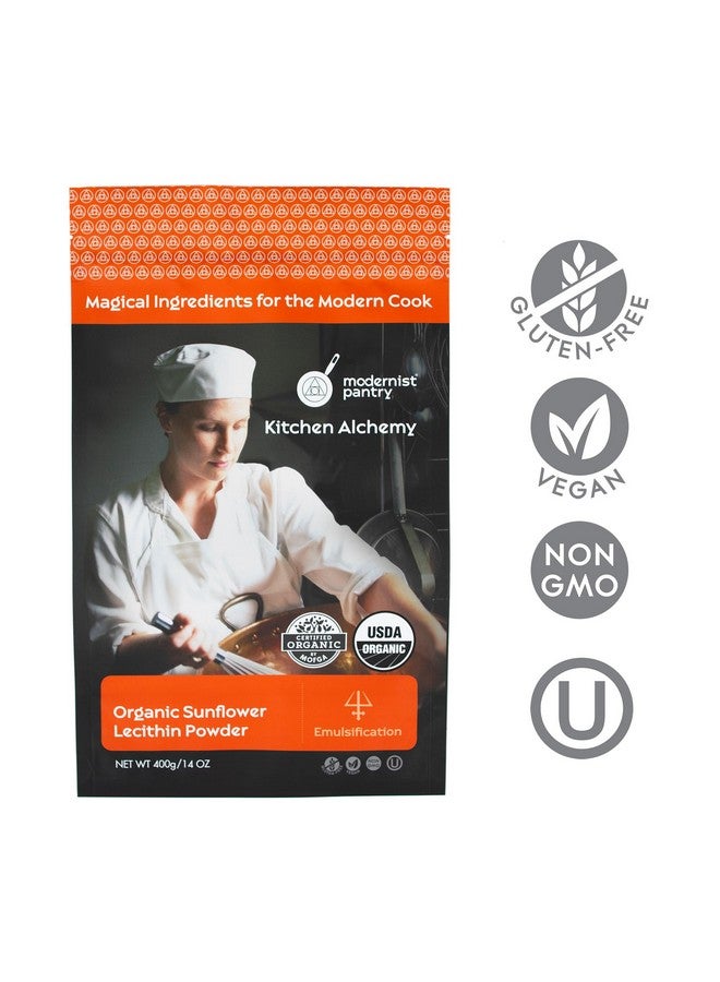 Modernist Pantry Organic Sunflower Lecithin Powder Gluten-Free Vegan OU Kosher Certified - 400g/14oz - Image 2