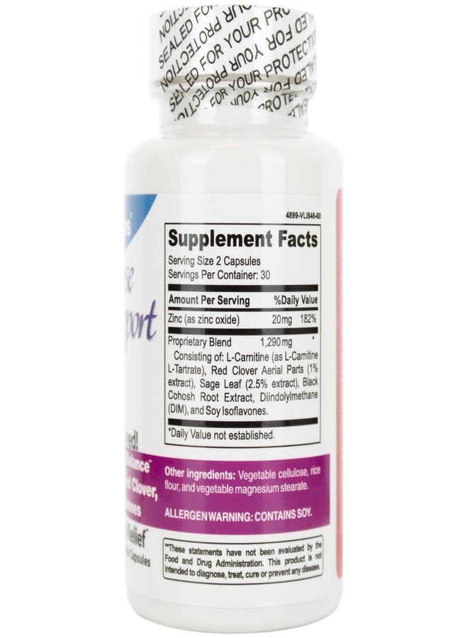 DrFormulas Menopause Supplement for Hot Flashes, Night Sweats Relief, and Support with DIM, Black Cohosh, Soy Isoflavones, and Red Clover (60 Vegetarian Capsules) - Image 2