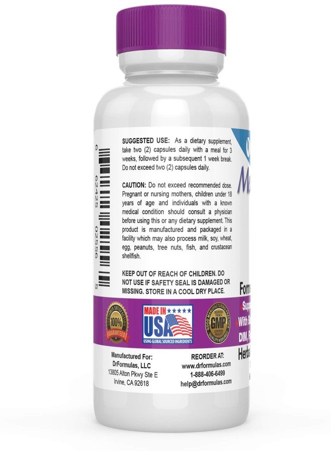 DrFormulas Menopause Supplement for Hot Flashes, Night Sweats Relief, and Support with DIM, Black Cohosh, Soy Isoflavones, and Red Clover (60 Vegetarian Capsules) - Image 3