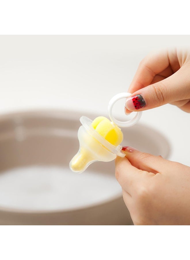 erorex 6 Pcs Baby Bottle Cleaning Brushes Set with Nipple Cleaner and Sponge Brush for Milk Bottles and Breast Pumps - Image 3