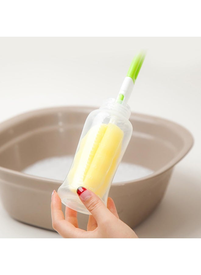 erorex 6 Pcs Baby Bottle Cleaning Brushes Set with Nipple Cleaner and Sponge Brush for Milk Bottles and Breast Pumps - Image 2