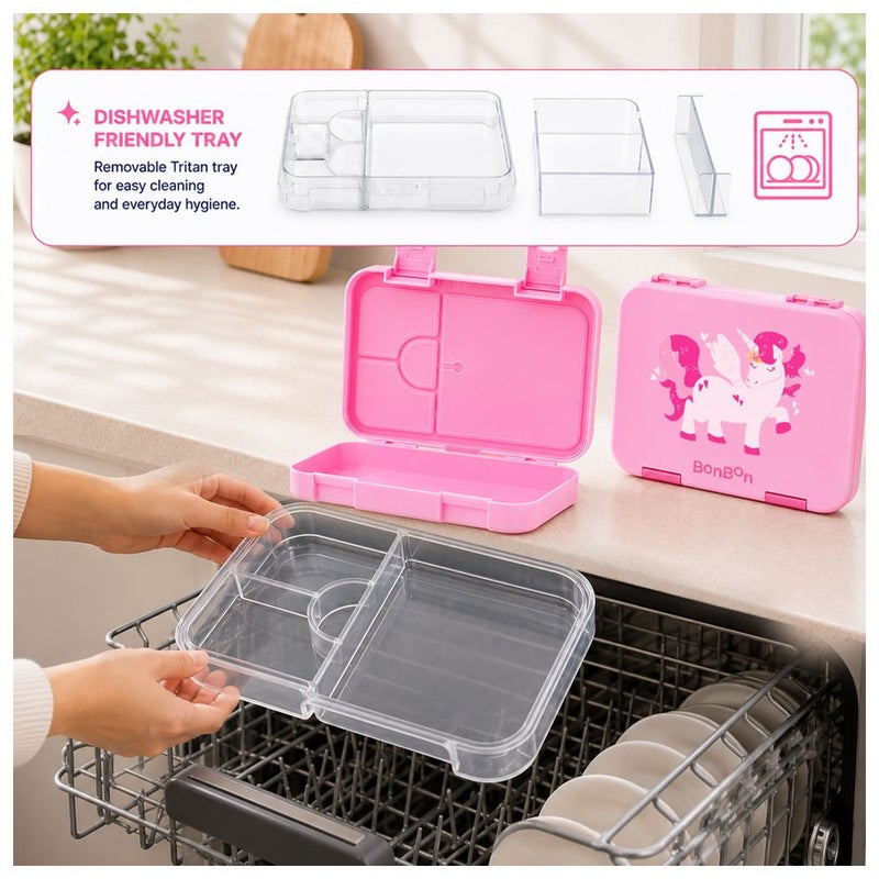 BonBon - 4-6 Compartment Lunchbox - Unicorn - Image 2