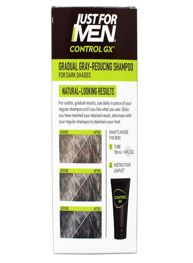 Just for Men Control GX Grey Reducing Shampoo, Gradual Hair Color, 4 fl oz - 4 Pack (Packaging May Vary) - Image 5