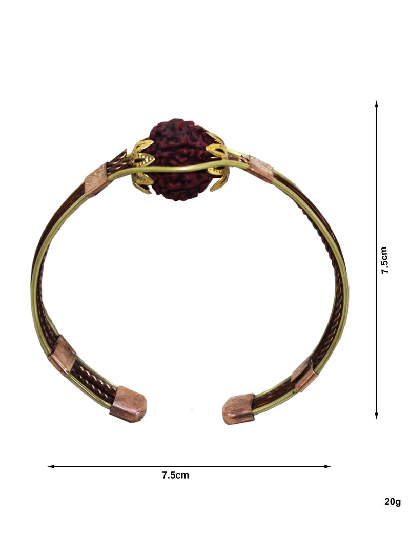 Pure Copper 5 Mukhi Rudraksha bracelet | 02 - Image 3
