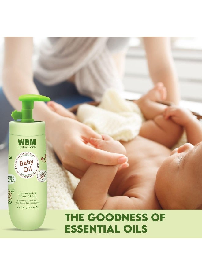 WBM Care Baby Oil | Moisturizing Baby Massage Oil | Mineral Oil-Free with 100% Natural Ingredients and Vitamin E | 10 oz for gentle care and nourishment - Image 5