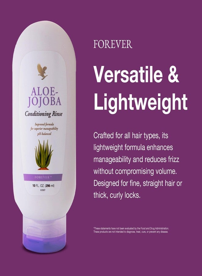 Forever فوريفر ليفينغ - بلسم الألوة جوجوبا - عناية مرطبة للشعر مع الألوة فيرا، جوجوبا وثلاث زيوت - تركيبة خفيفة - 10 أونصة سائلة - Image 3