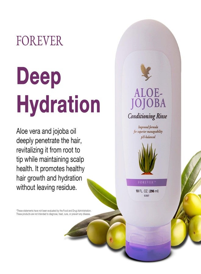 Forever فوريفر ليفينغ - بلسم الألوة جوجوبا - عناية مرطبة للشعر مع الألوة فيرا، جوجوبا وثلاث زيوت - تركيبة خفيفة - 10 أونصة سائلة - Image 4