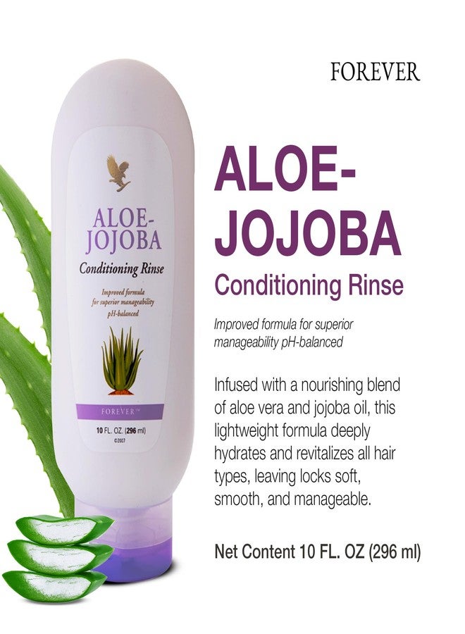 Forever فوريفر ليفينغ - بلسم الألوة جوجوبا - عناية مرطبة للشعر مع الألوة فيرا، جوجوبا وثلاث زيوت - تركيبة خفيفة - 10 أونصة سائلة - Image 2