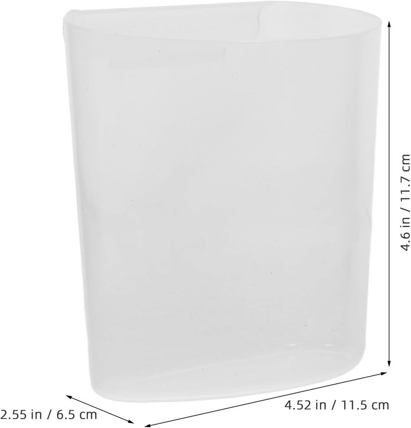 Abaodam 4pcs Rolling Cart Hanging Storage Buckets for Makeup and Cosmetics, Small Plastic Hanging Cups for Tattooing and Beauty Salon Organization, Portable Storage Bins for Home and Salon - Image 2