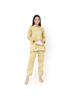 HANA & SARA طقم رسمي أنيق من الجلابية العربية النسائية من الفيسكوز المطبوع  - Image 5