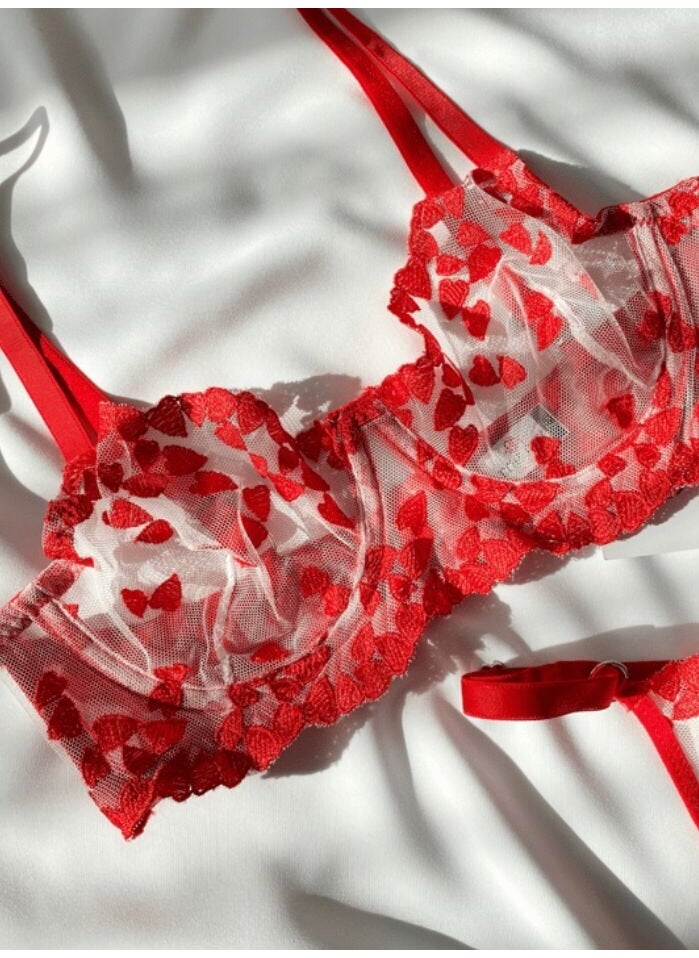 La Linaa Valentina Women's Heart Bralet Set  - Image 3