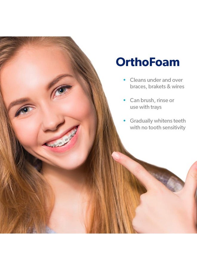 EverSmile OrthoFoam Braces Cleaner - Cleans Under Metal, Ceramic or Clear Brackets & Wires. Can Brush or Rinse with & Use in Trays. Foaming Bubbles Whiten Teeth & Fight Plaque (1 Pack - 25 ml)  - Image 2