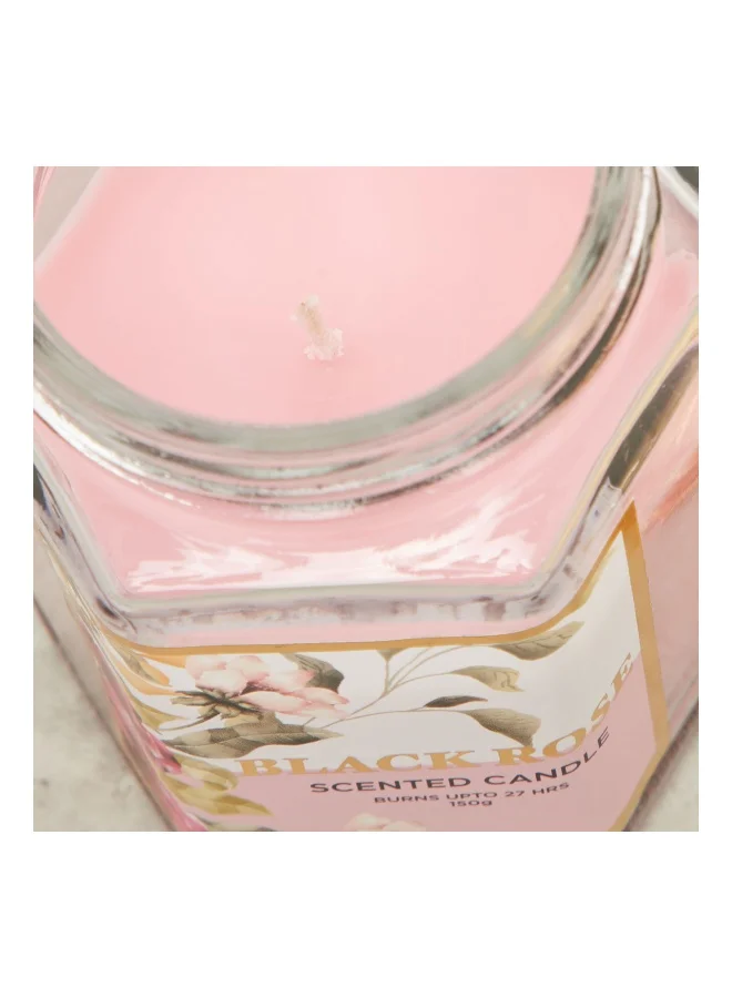 Lifestyle Black Rose Scented Jar Candle - 150 gms