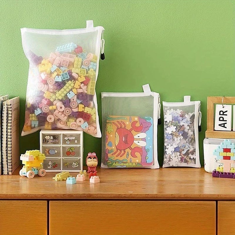 Kolorful kolorful Waterproof Zipper Pouches Cosmetic Organizer Bag Mesh Storage and Zipper Pouch Bags ClassroomBoard Game StorageWaterproof PouchDocument Bag for Office School Supplies Mix6 - Image 5