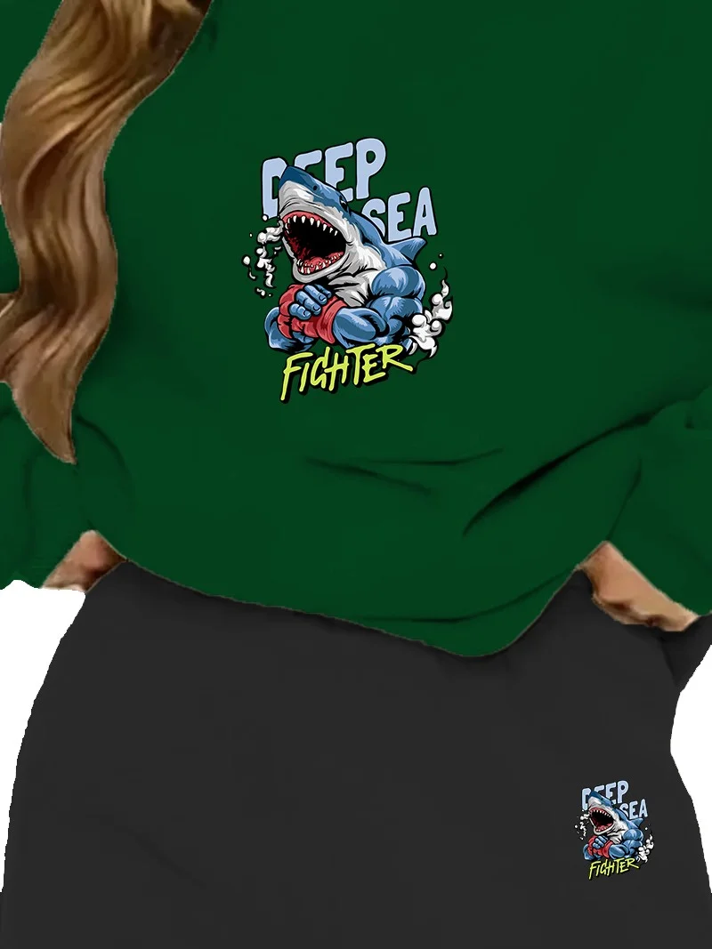دوغ فش Tracksuit Oversize Deepsea Printed Tracksuit,lover,couple Combination Green