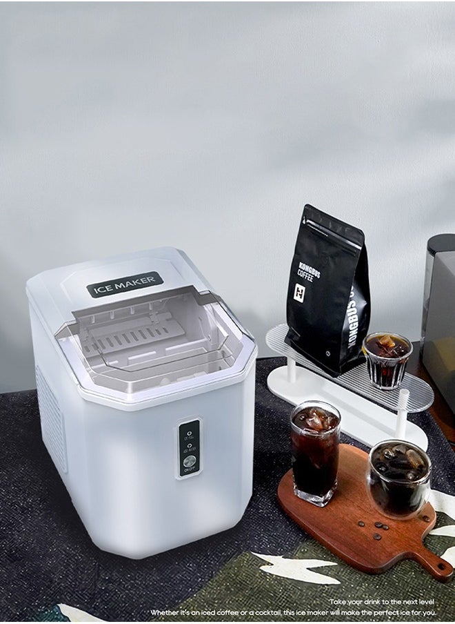HiBREW - HiBREW Ice Maker Machine Automatic Home Ice Maker Self-Cleaning for Kitchen Office Bar Party 60Hz & 50Hz - Image 1
