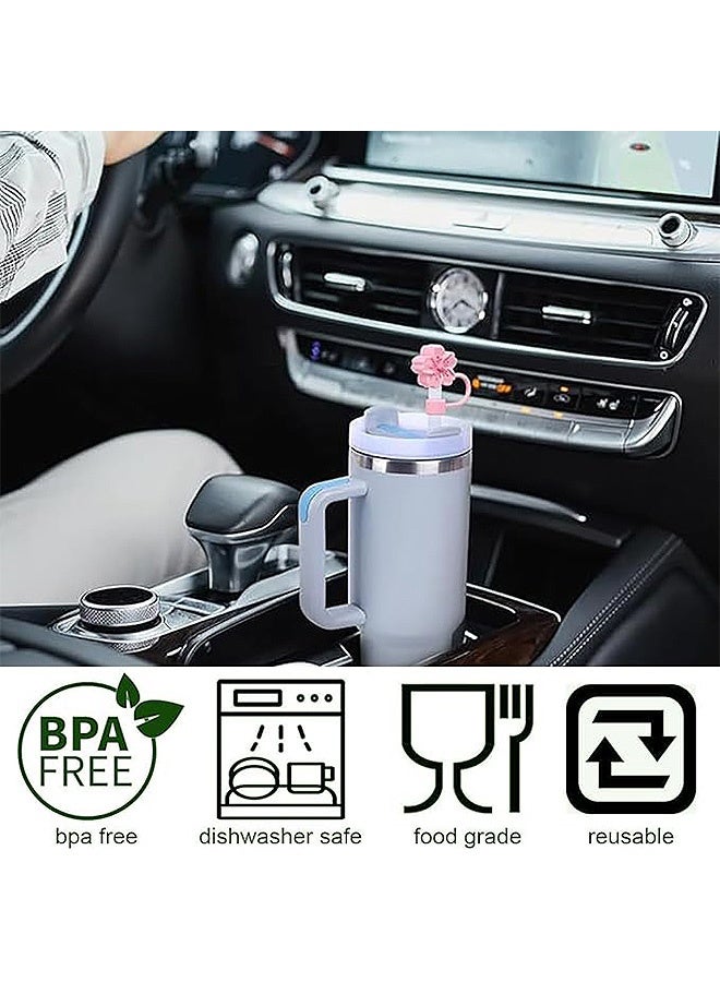 Photon 8 PCS Silicone Straw Cover Cap, 10mm for Straw Cover Cup 40&30 Oz Accessories, Dust-Proof Protector Straw Lid - Image 4