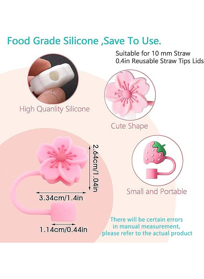 Photon 8 PCS Silicone Straw Cover Cap, 10mm for Straw Cover Cup 40&30 Oz Accessories, Dust-Proof Protector Straw Lid - Image 2