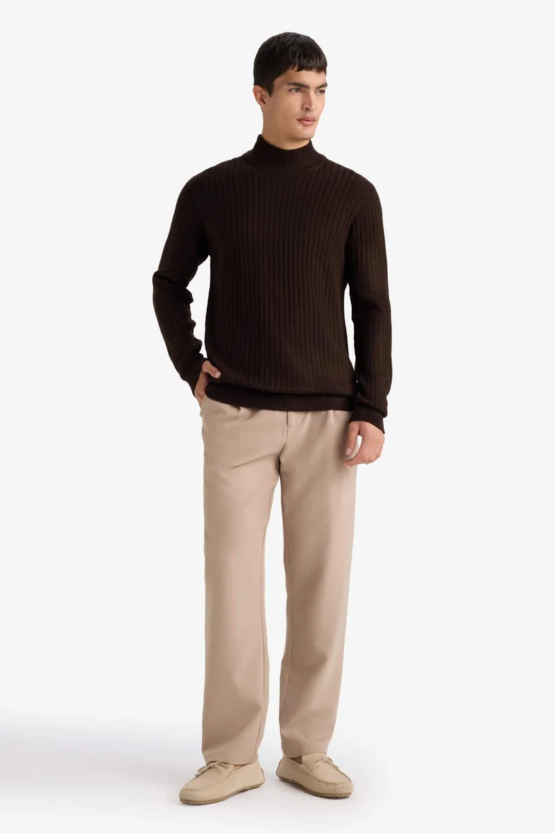 ديفاكتو Standard Fit Turtleneck Knitwear Pullover