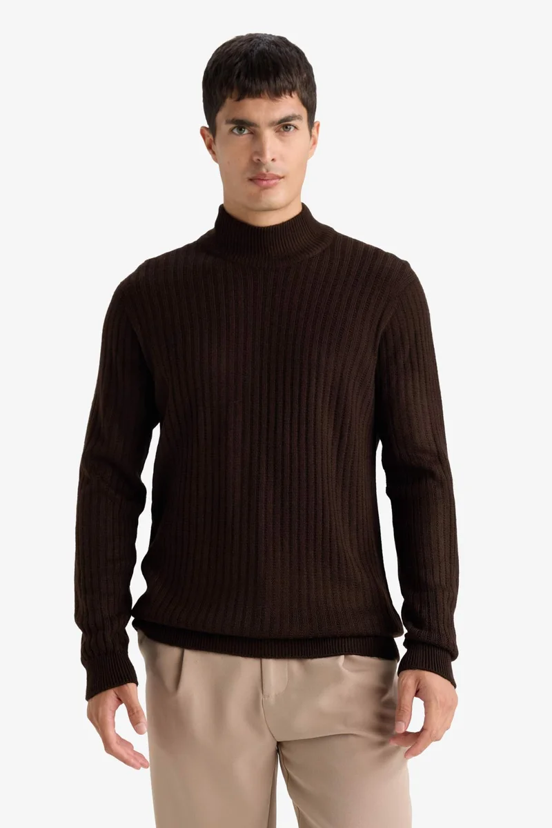 Defacto  Standard Fit Turtleneck Knitwear Pullover for Men | Best Price UAE
