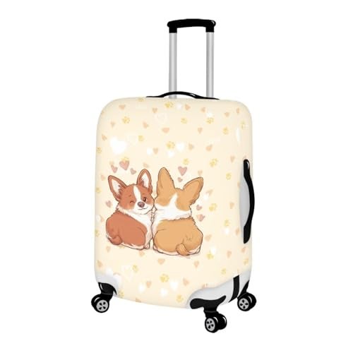 TODIYADDU Kawaii Corgi Tiger Travelling Luggage Cover Washable Suitcase Protector Antiscratch Suitcase Cover Spring Holiday Luggage Suitcase Protective Cover Fits 1832 inch S - Image 3