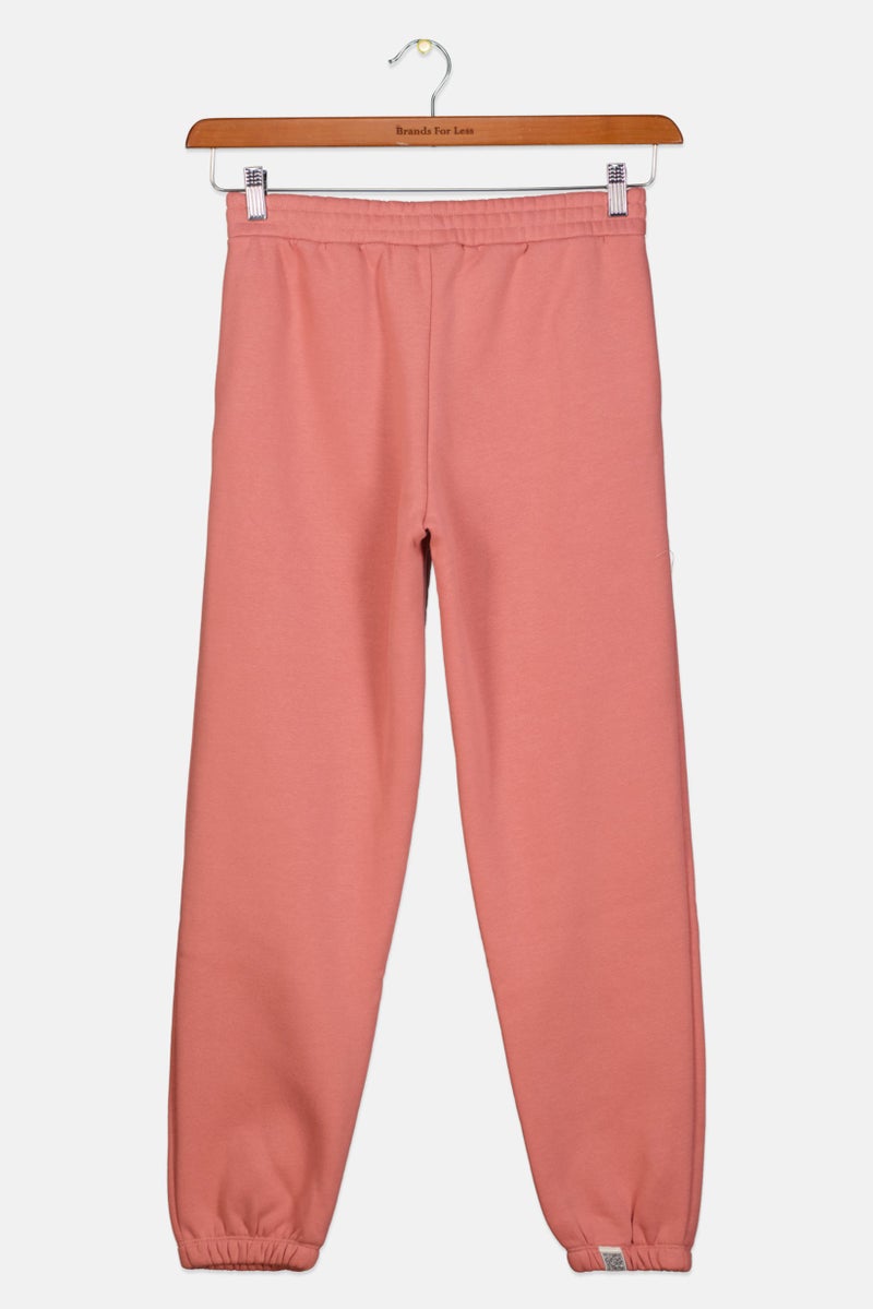 The Giving Movement Kids Girl Brand Logo Sweatpants, Rose Gold - Image 2